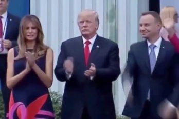 ¡Eso es carácter! La Primera Dama de Polonia dejó a Donald Trump con la mano estirada… ¡Mira la cara del mandatario!
