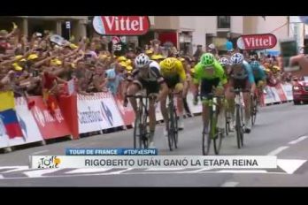 Literalmente, ‘Rigo’ Urán ganó ‘por un pelo’. Revive la victoria del colombiano… ¡En la etapa reina del Tour!