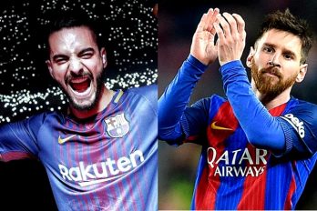 Maluma no pierde la esperanza de ser futbolista y conversó con Messi