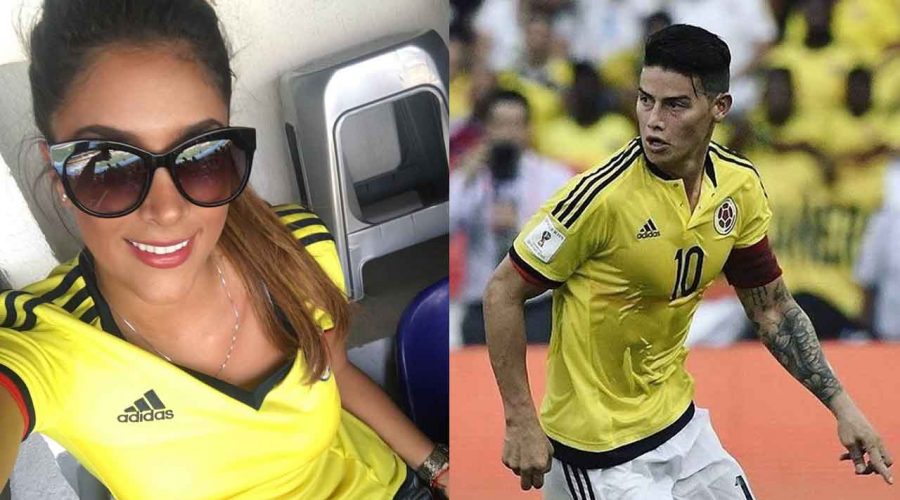 Antes del partido de Colombia Daniela mostró su verdadero amor