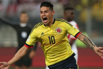¿Qué escribió James en camiseta de Colombia luego del partido con Perú?