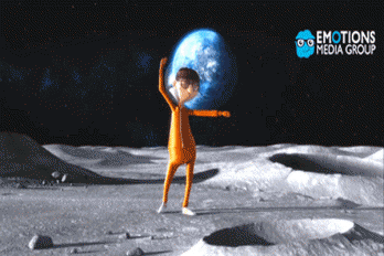 Bailando en la luna