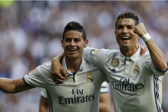 James Rodríguez felicitó así a Cristiano Ronaldo por su cumpleaños