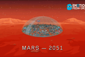 Así será Marte en 2051 según Los Simpson