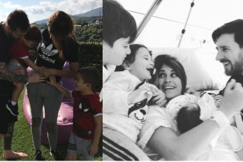 Messi presentó al mundo la carita de su tercer hijo. ¡Qué hermosa familia!
