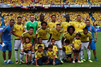 Así apoyan los hijos de los jugadores de la Selección Colombia a sus padres. ¡Hermosos!