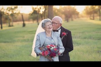 Aunque se casaron hace 70 años, hasta ahora tuvieron sus fotos de bodas. ¡Una pareja increíble!