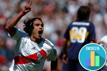Así celebró Radamel Falcao García el triunfo del River Plate, uno de los equipos que más lo enamoran