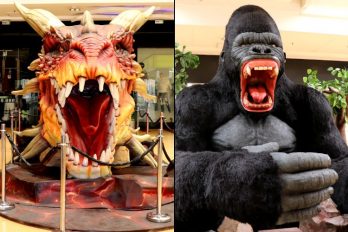 Un dragón y un gorila gigante se toman Bogotá ¡Sorpréndete!