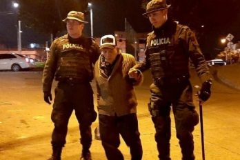 La cara más amable de la Policía durante las manifestaciones en Colombia