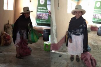 “Disculpen que no traiga más”: anciana que dona cosecha a necesitados por COVID-19