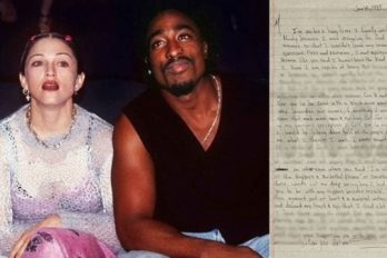 Subastarán carta de Tupac Shakur cuando rompió su relación con Madonna