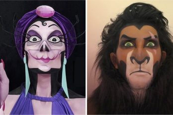 Esta artista se transforma en villanos de Disney usando maquillaje. ¡Ego de ‘Ratatouille’ es igualito!