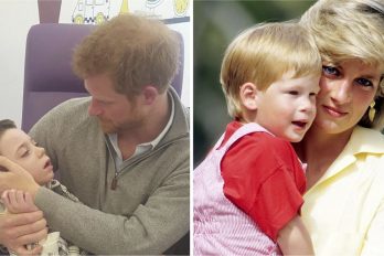 Príncipe Harry sostiene un niño enfermo en sus brazos. Momentos después, prueba que es hijo de Diana