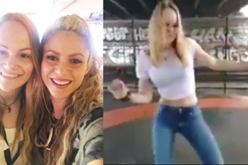 Una fanática de Shakira impresionó a la cantante colombiana con el baile de ‘Chantaje’