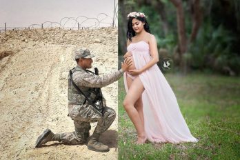 La historia de este soldado y su esposa embarazada te conmoverá